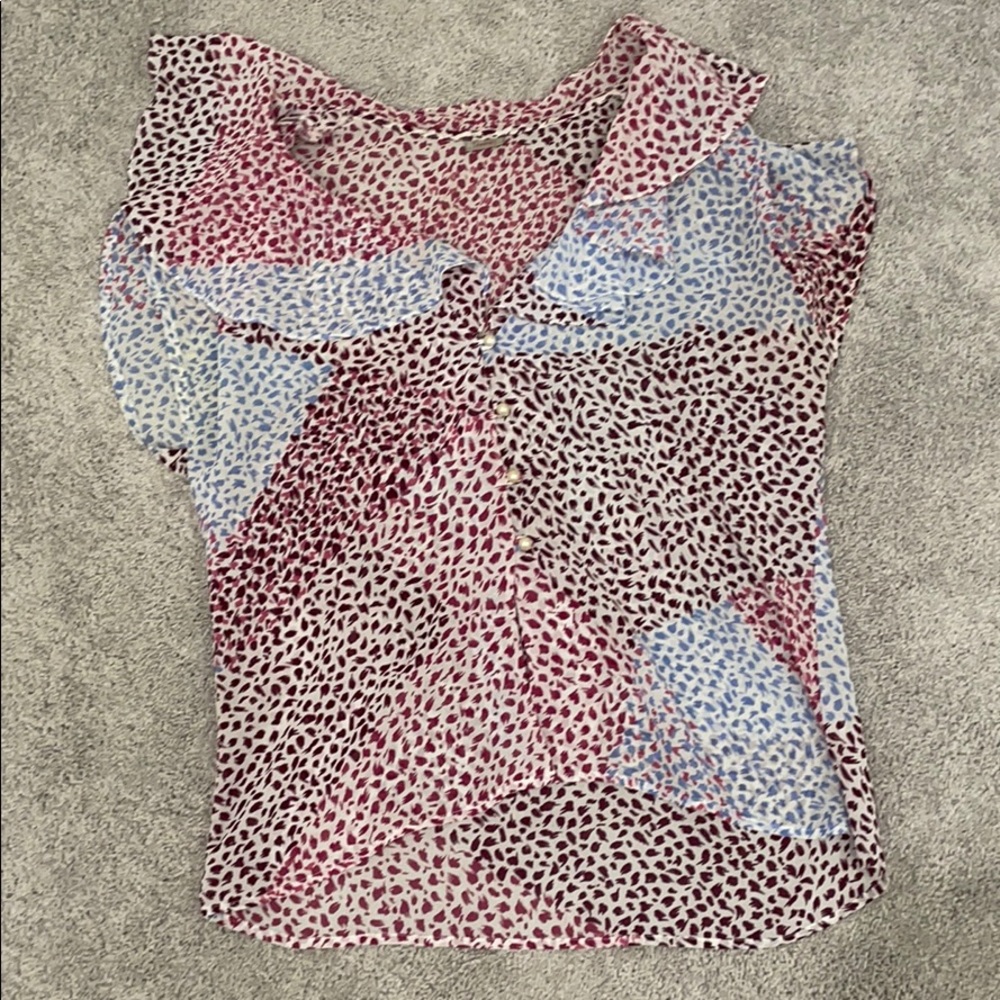 Vintage Tahari blouse with pearl beading